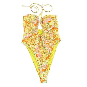 Princess Polly Yellow Floral Kids One Piece